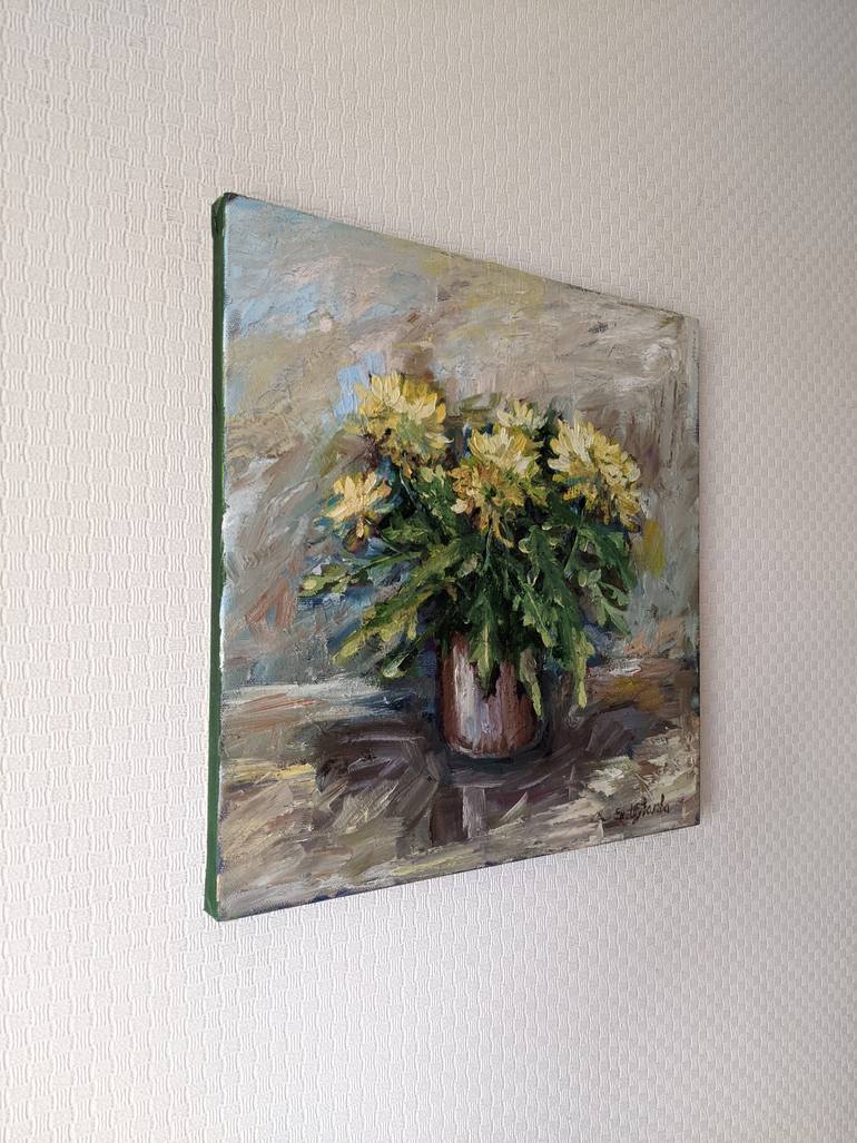 Original Figurative Floral Painting by Kateryna Shuvalova
