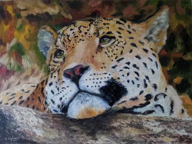 Аnimal paintings, cat paintings "Leopard." thumb