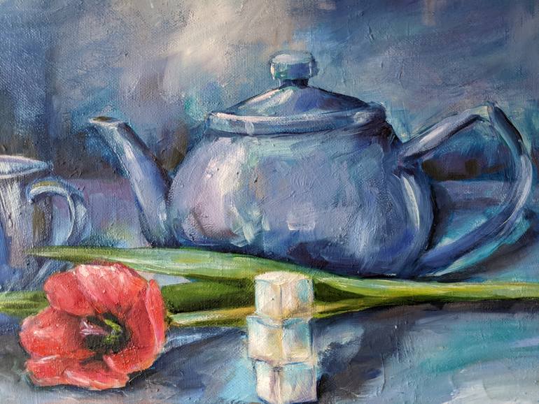 Original Figurative Still Life Painting by Kateryna Shuvalova