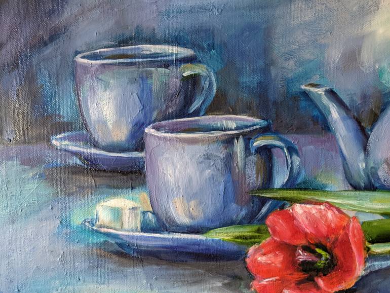 Original Figurative Still Life Painting by Kateryna Shuvalova