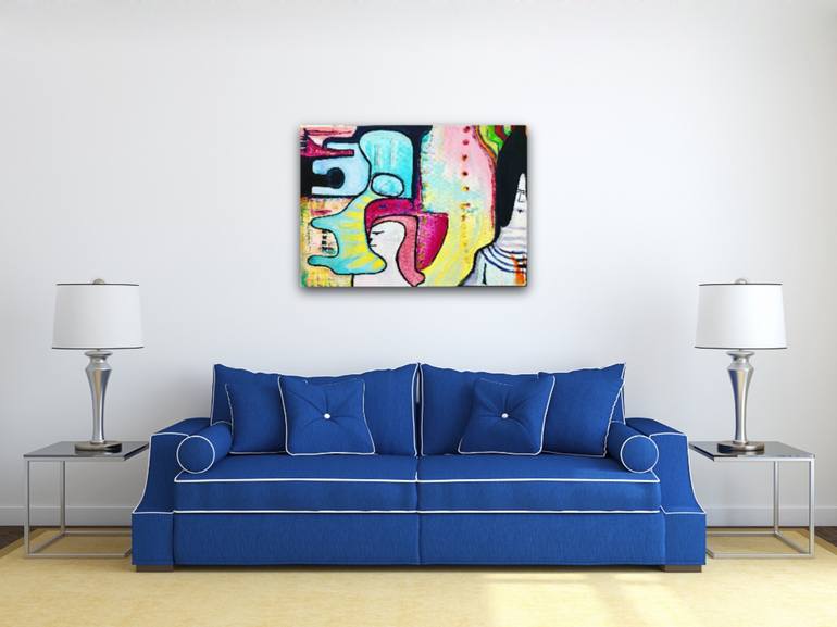 Blue Elephant Painting by Sylwia Skoczylas-Quagraine | Saatchi Art