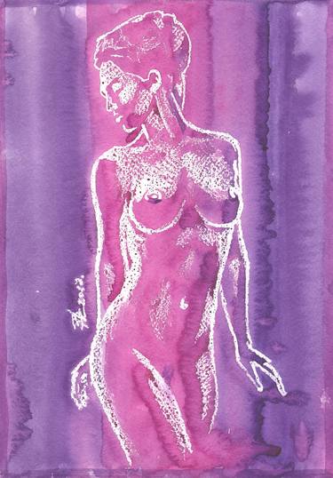 Nude on lucid violaceous #2. thumb