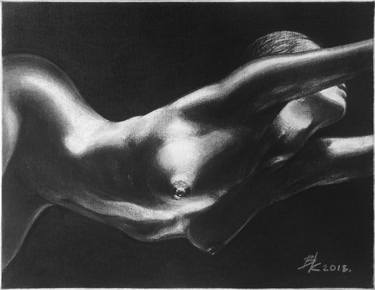 Nude noir. charcoal on canvas. thumb