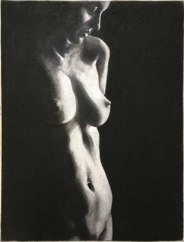 Nude noir #1.3 charcoal on canvas thumb