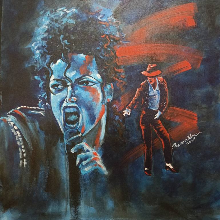 Original Handmade Acrylic Painting – Michael Jackson Tribute