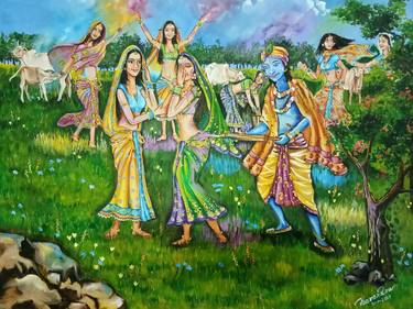 Print of World Culture Paintings by Herendra Swarup