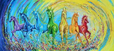 Original Abstract Expressionism Abstract Paintings by Herendra Swarup