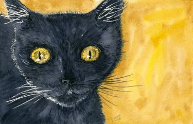 Black cat portrait thumb