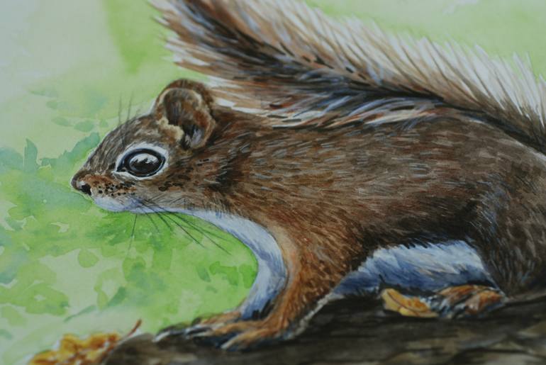 Original Illustration Animal Painting by Katerina Kirilova