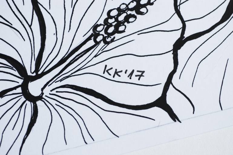Original Art Deco Animal Drawing by Katerina Kirilova