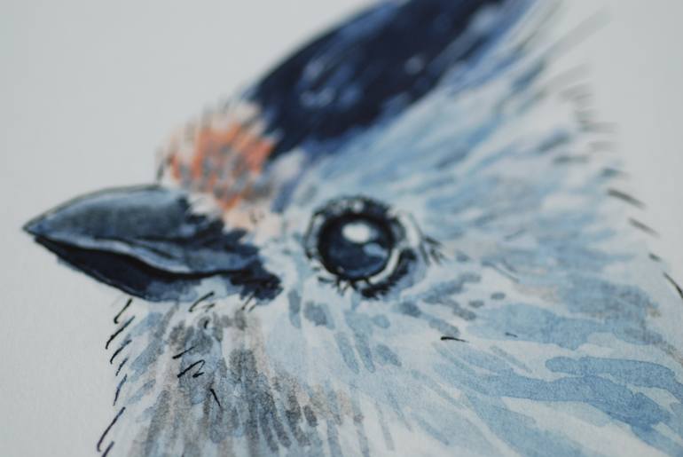 Original Illustration Animal Painting by Katerina Kirilova