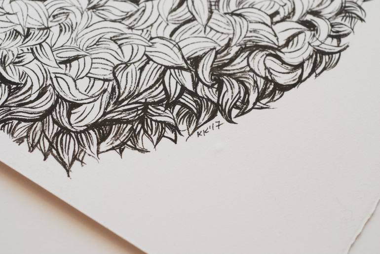 Original Illustration Cats Drawing by Katerina Kirilova