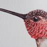 Hummingbird is painted with Sennlier watercolors and on 100% cotton 300 gms Saunders watercolor paper.