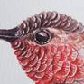 Hummingbird is painted with Sennlier watercolors and on 100% cotton 300 gms Saunders watercolor paper.