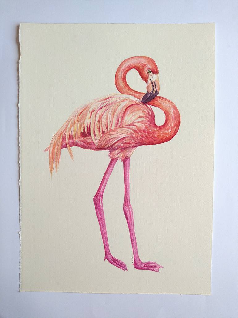 Original Illustration Animal Painting by Katerina Kirilova