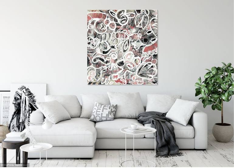 Original Abstract Expressionism Abstract Painting by Joanne Handler