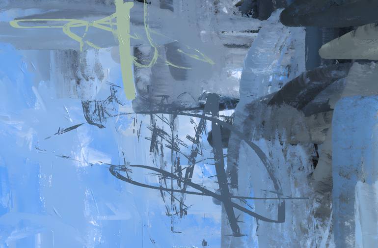 Original Abstract Expressionism Abstract Digital by Warren Kaplan