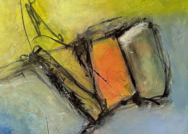 Original Abstract Expressionism Abstract Painting by Warren Kaplan