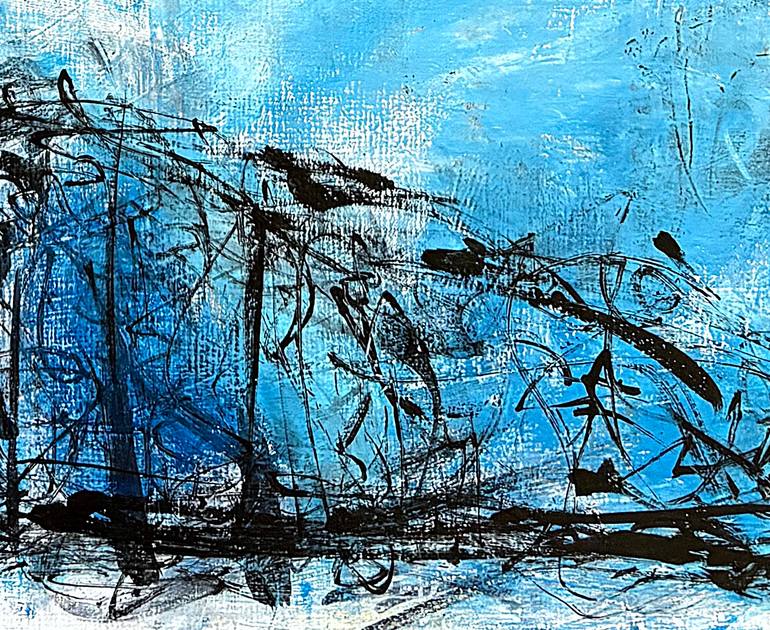 Original Abstract Expressionism Abstract Painting by Warren Kaplan