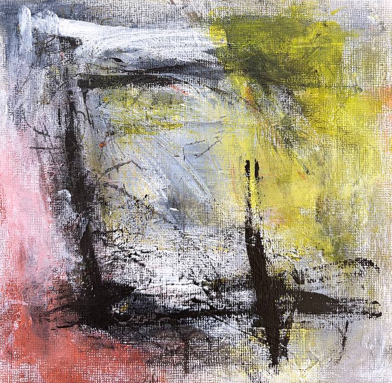 Original Abstract Painting by Warren Kaplan | Abstract Art on Paper | Nothing Set in Stone
