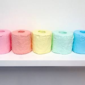 Collection Toilet Paper sculptures