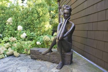 Fragile-outdoor bronze sculpture thumb