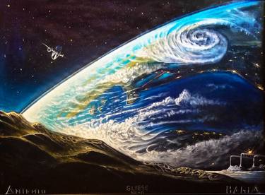 Print of Outer Space Paintings by Bagia Antonio