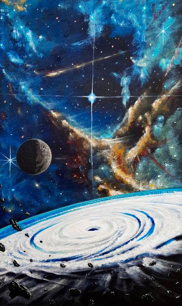 Print of Outer Space Paintings by Bagia Antonio