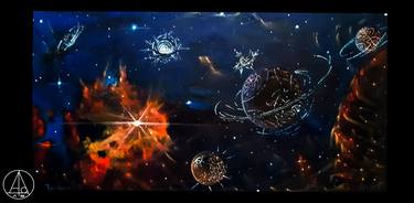 Print of Outer Space Paintings by Bagia Antonio