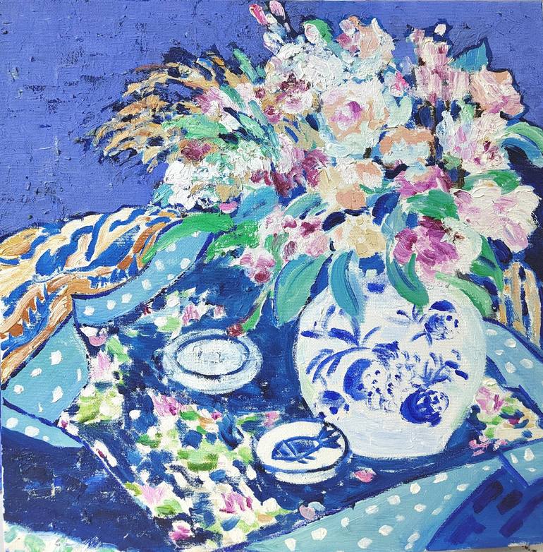 花卉13 Painting by 傅 仪 | Saatchi Art