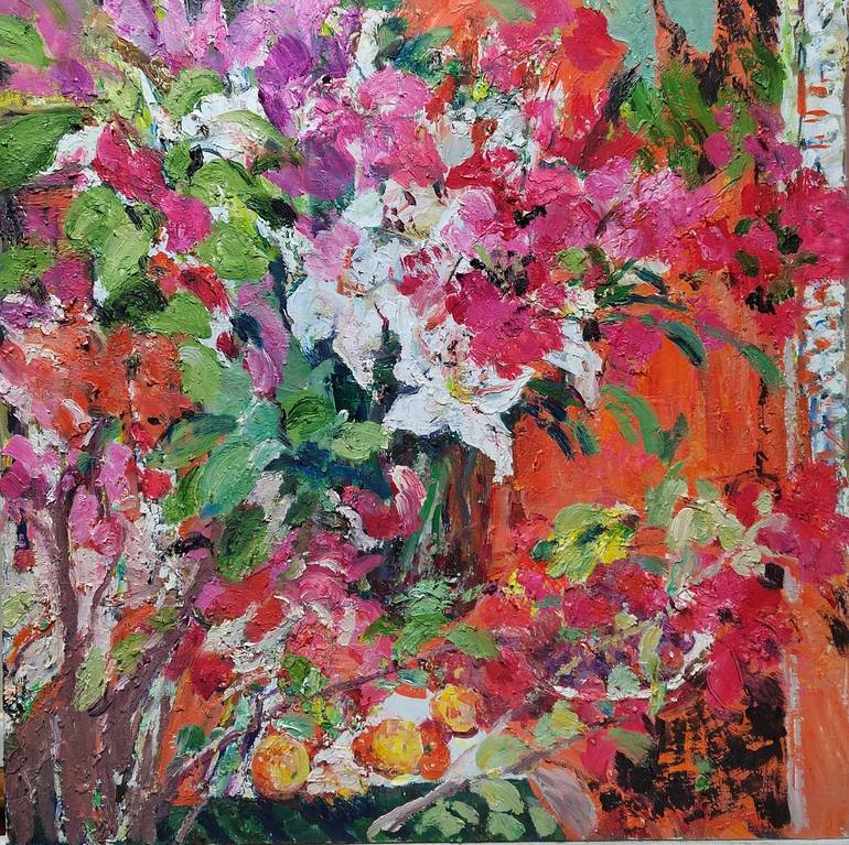 Print of Art Deco Floral Paintings by 傅 仪