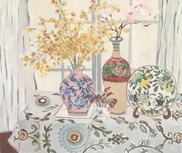 Print of Art Deco Still Life Paintings by 傅 仪