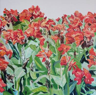 Print of Expressionism Floral Paintings by 傅 仪