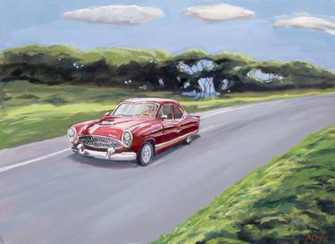 Original Expressionism Automobile Paintings by Miguel Podolsky