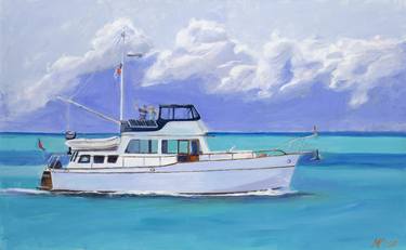 Original Boat Paintings by Miguel Podolsky