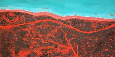 Original Impressionism Aerial Painting by Ingrid Russell