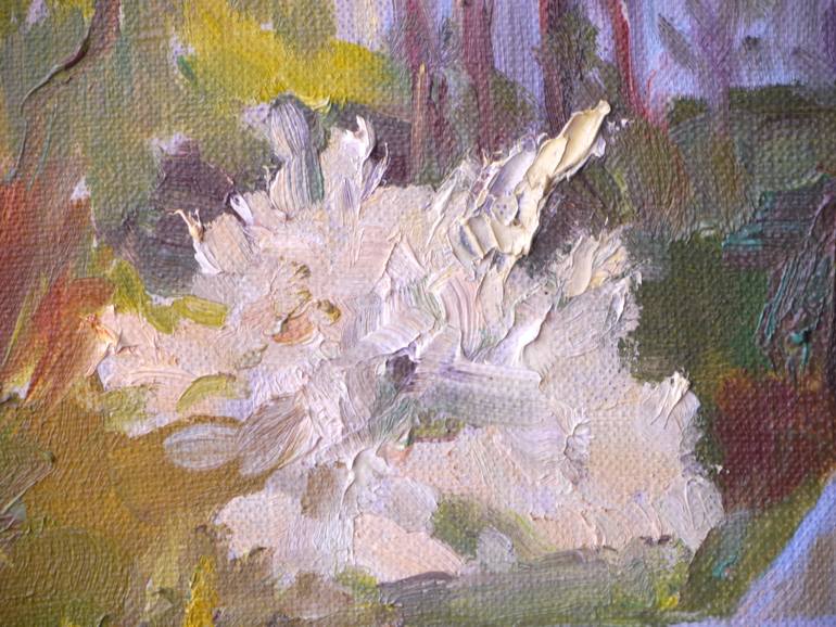 Original Impressionism Landscape Painting by Olena Lykhodid