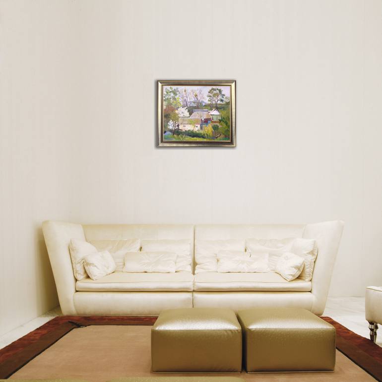 Original Impressionism Landscape Painting by Olena Lykhodid