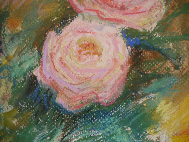 Original Impressionism Still Life Drawing by Olena Lykhodid