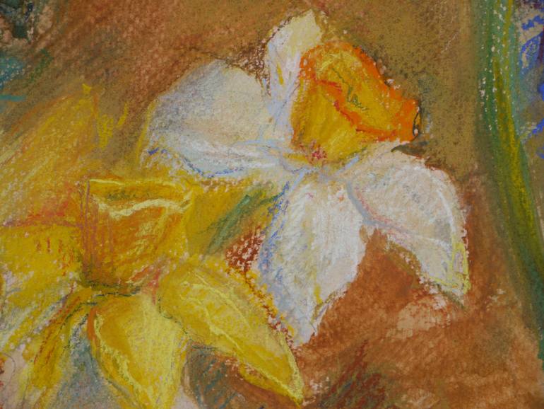 Original Impressionism Still Life Drawing by Olena Lykhodid