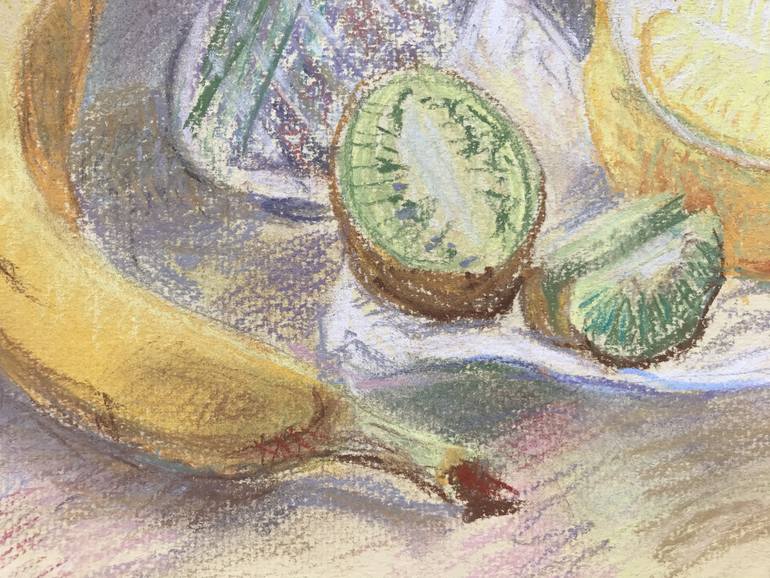 Original Impressionism Still Life Drawing by Olena Lykhodid
