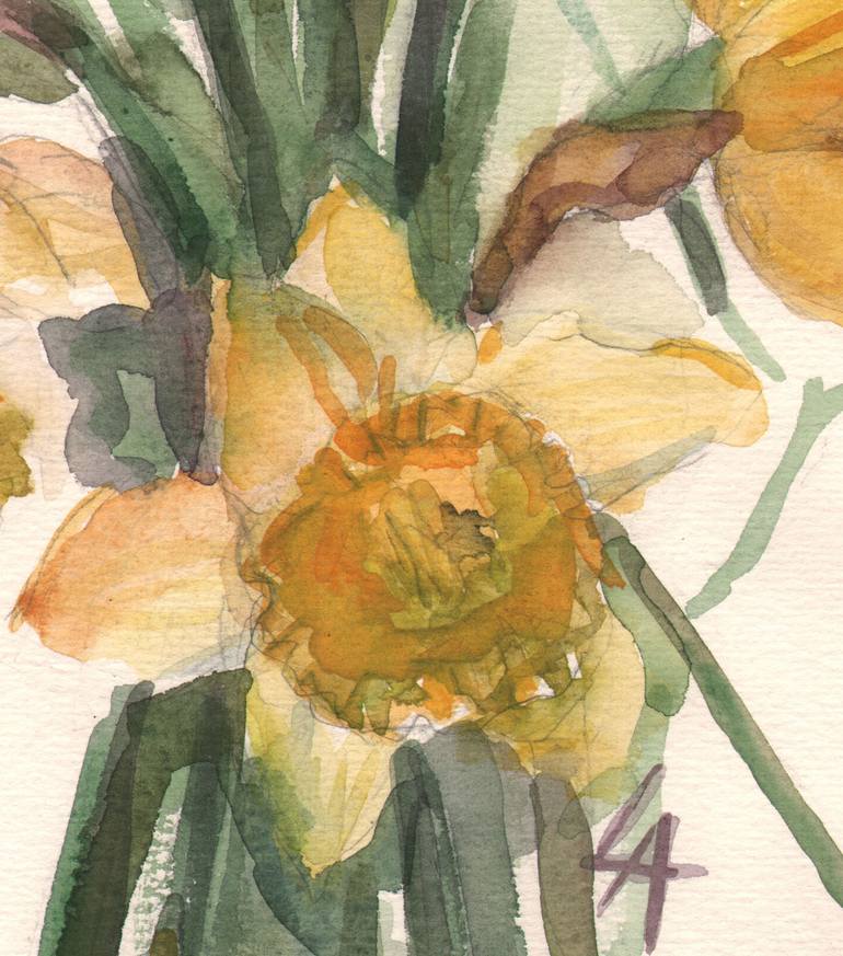 Original Impressionism Floral Painting by Olena Lykhodid