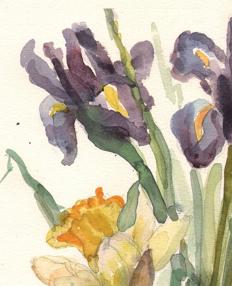 Original Impressionism Floral Painting by Olena Lykhodid