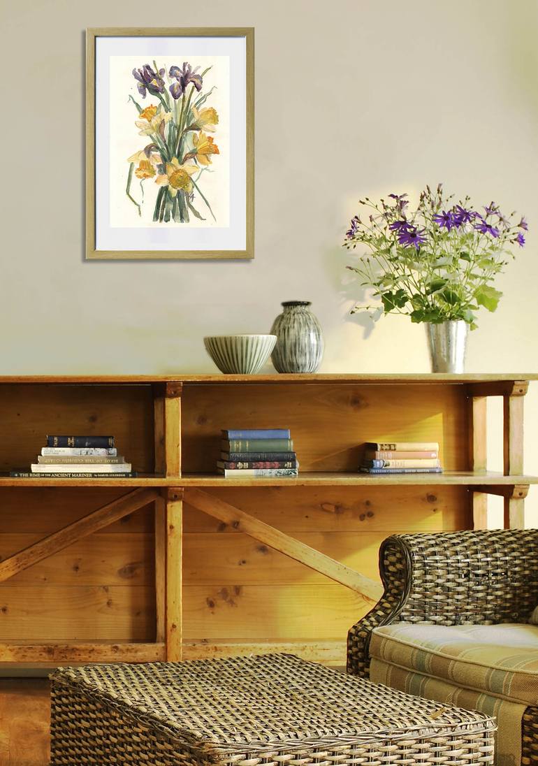 Original Impressionism Floral Painting by Olena Lykhodid