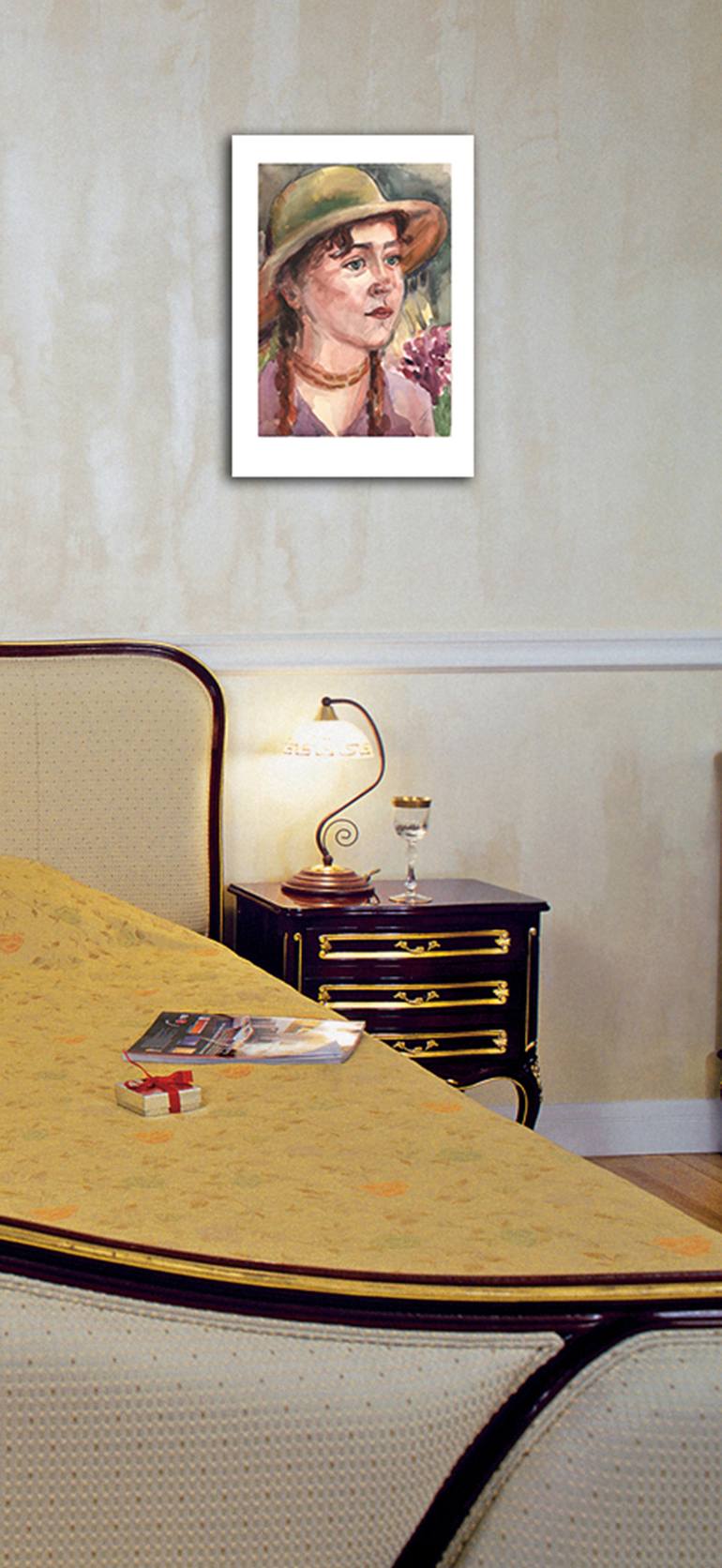 Original Fine Art Portrait Painting by Olena Lykhodid