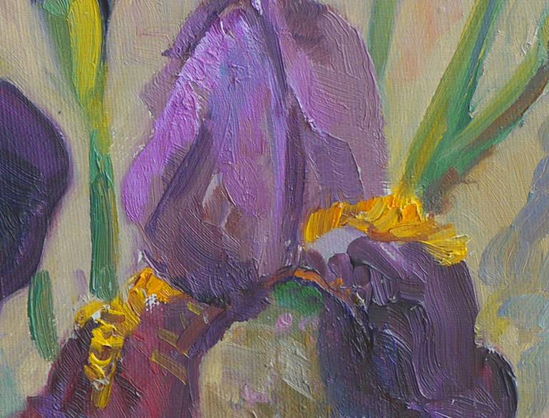 Original Impressionism Floral Painting by Olena Lykhodid