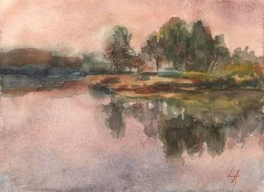Original Impressionism Landscape Paintings by Olena Lykhodid