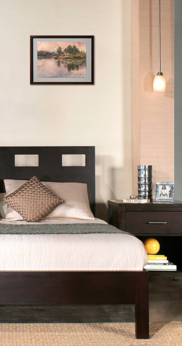 Original Impressionism Landscape Painting by Olena Lykhodid