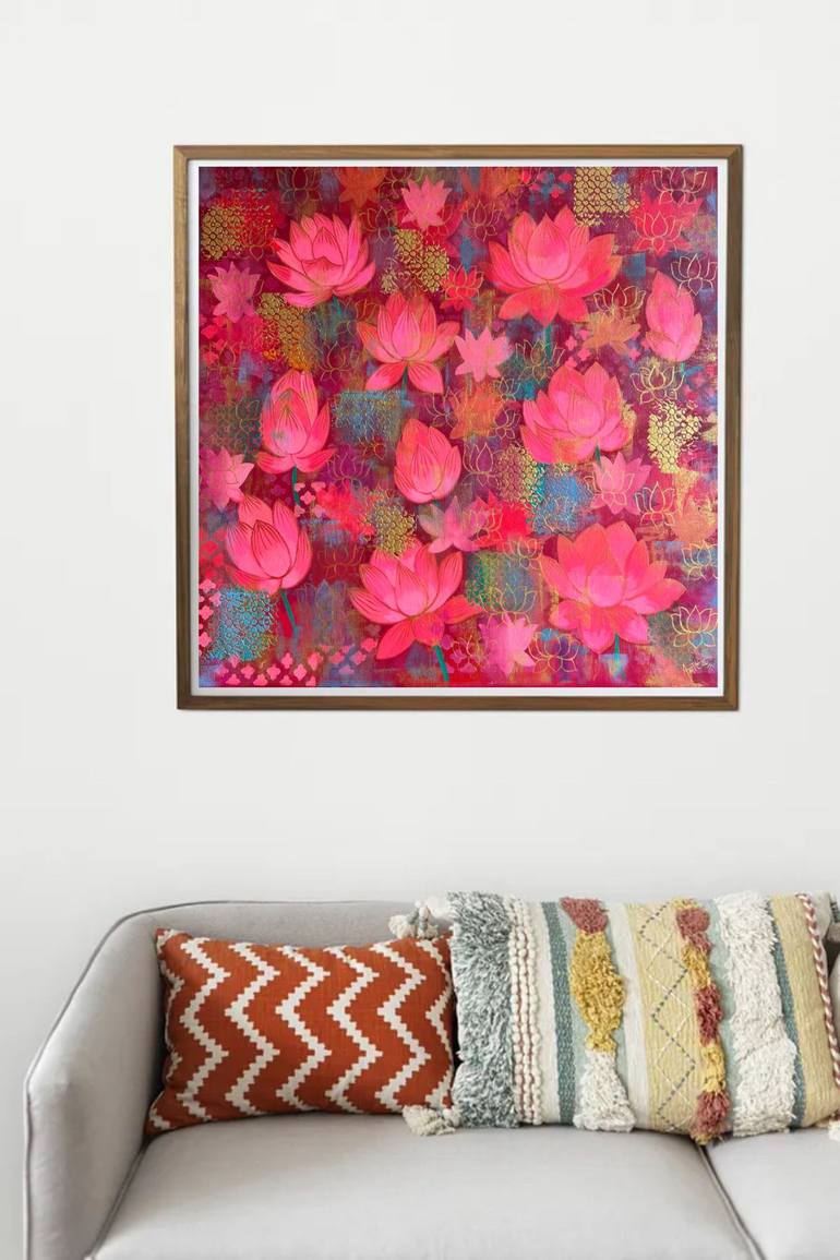 Original Contemporary Floral Painting by Amita Dand