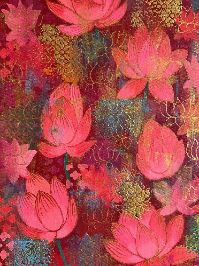 Original Contemporary Floral Painting by Amita Dand